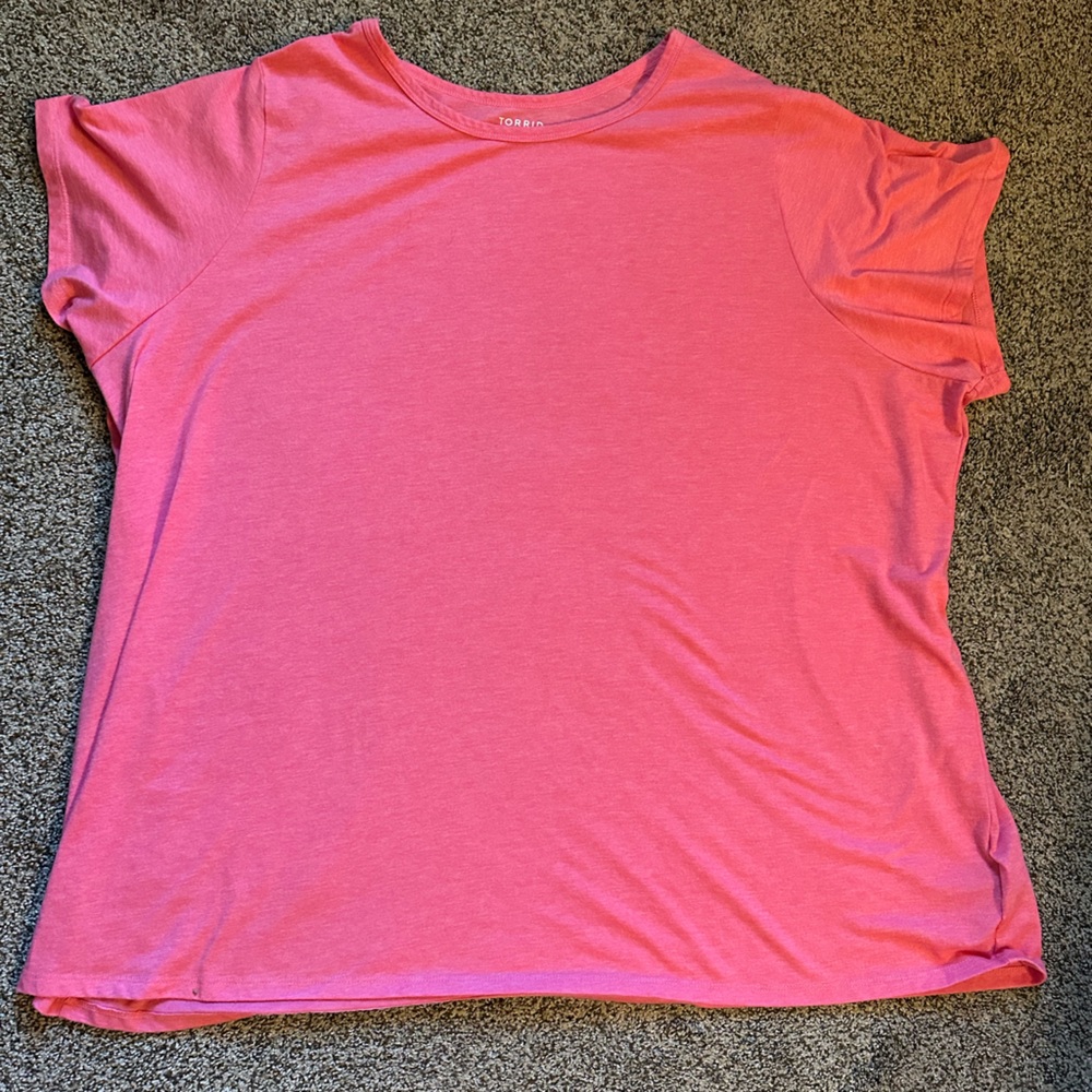 Torrid Classic Fit Pink T-Shirt